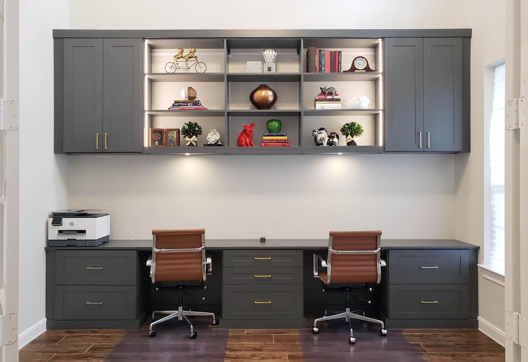 Home Office Cabinet - Decorated Office